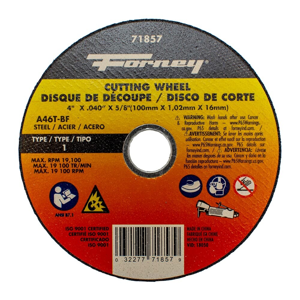 71857 Cut-Off Wheel, Metal, Type 1